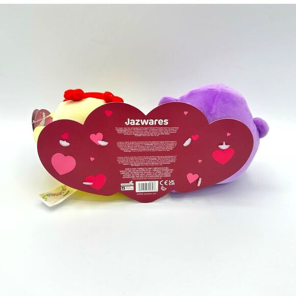 Squishmallow Valentine Monkey & Banana Duo HARTMAN & JUNIE 8” - Picture 6 of 6